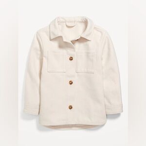 Oversized Herringbone Tunic Shacket for Girls